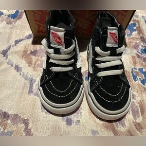 Vans Kids Black High-Top Sneakers